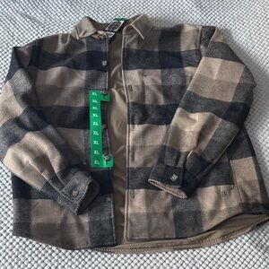 Banana Republic Black and Tan Plaid Jacket- New With Tags!